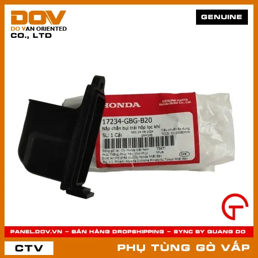 NẮP CHẮN BỤI TRÁI HỘP LỌC GIÓ MÃ PHỤ TÙNG 17234GBGB20 — 17234GBGB20