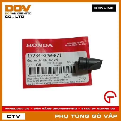 ỐNG XẢ CẶN BẦU LỌC GIÓ MÃ PHỤ TÙNG 17234KCW871 — 17234KCW871