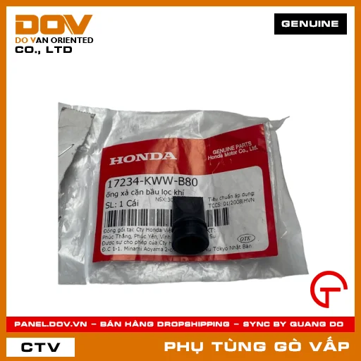ỐNG XẢ CẶN BẦU LỌC GIÓ MÃ PHỤ TÙNG 17234KWWB80 — 17234KWWB80