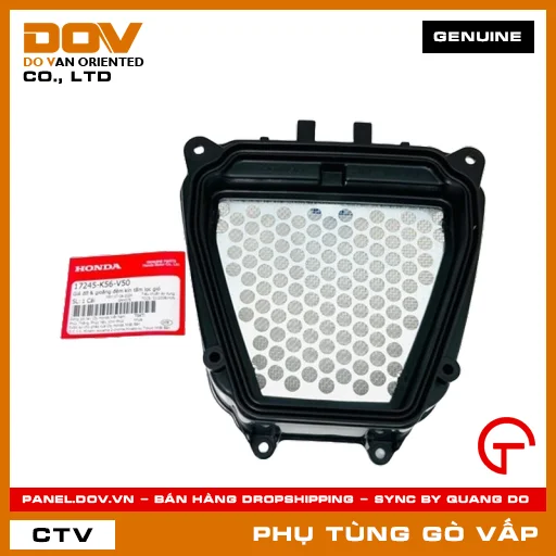 GIÁ ĐỠ & GIOĂNG (RON) ĐỆM KÍN TẤM LỌC GIÓ MÃ PHỤ TÙNG 17245K56V50 — 17245K56V50