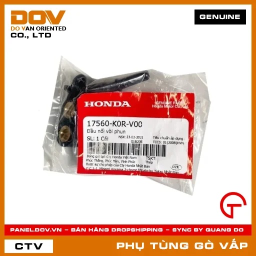 ĐẦU NỐI VÒI PHUN MÃ PHỤ TÙNG 17560K0RV00 — 17560K0RV00