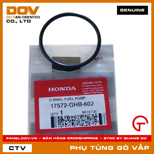 PHỚT O BÌNH XĂNG MÃ PHỤ TÙNG 17572GHB602 — 17572GHB602