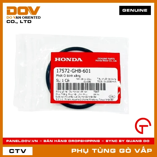 PHỚT O BÌNH XĂNG MÃ PHỤ TÙNG 17572GHB610 — 17572GHB610
