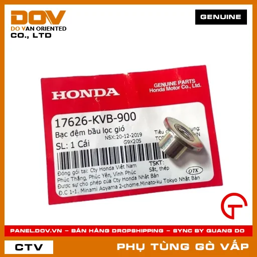BẠC ĐỆM BẦU LỌC GIÓ MÃ PHỤ TÙNG 17626KVB900 — 17626KVB900