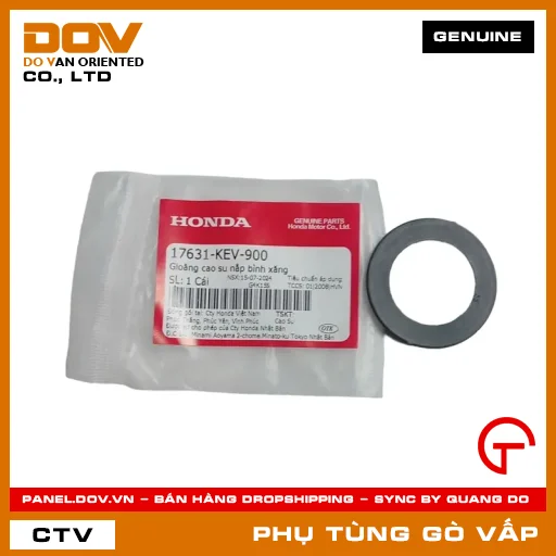 GIOĂNG (RON) CAO SU NẮP BÌNH XĂNG MÃ PHỤ TÙNG 17631KEV900 — 17631KEV900