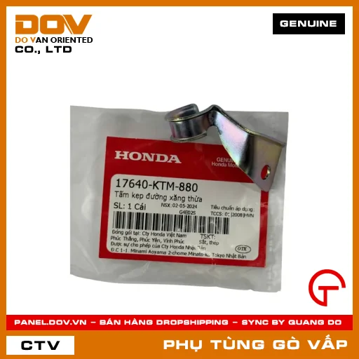 TẤM KẸP ĐƯỜNG XĂNG THỪA MÃ PHỤ TÙNG 17640KTM880 — 17640KTM880