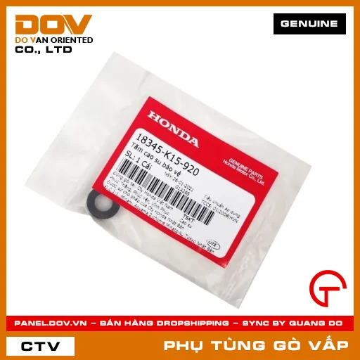 TẤM CAO SU BẢO VỆ MÃ PHỤ TÙNG 18345K15920 — 18345K15920