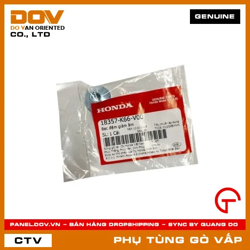BẠC ĐỆM GIẢM ÂM MÃ PHỤ TÙNG 18357K66V00 — 18357K66V00
