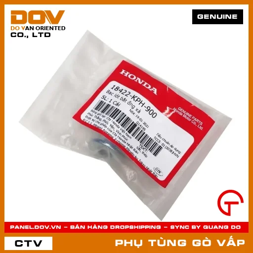 BẠC LÓT BẮT ỐNG XẢ MÃ PHỤ TÙNG 18422KPH900 — 18422KPH900