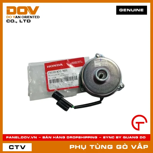 MÔ TƠ QUẠT LÀM MÁT MÃ PHỤ TÙNG 19030K56N01 — 19030K56N01