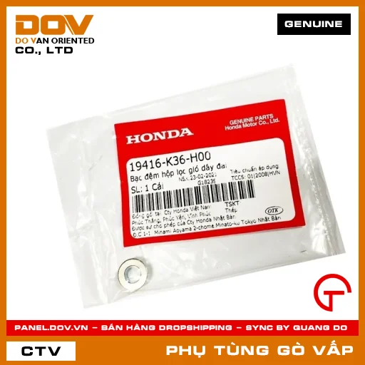 BẠC ĐỆM HỘP LỌC GIÓ DÂY ĐAI MÃ PHỤ TÙNG 19416K36H00 — 19416K36H00