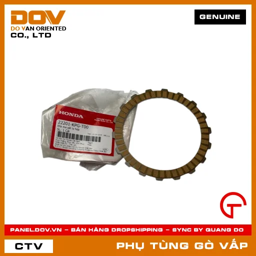 ĐĨA MA SÁT LY HỢP MÃ PHỤ TÙNG 22201KPGT00 — 22201KPGT00