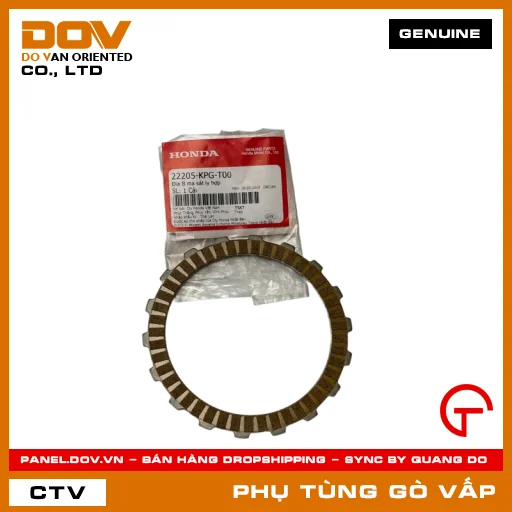 ĐĨA B MA SÁT LY HỢP MÃ PHỤ TÙNG 22205KPGT00 — 22205KPGT00