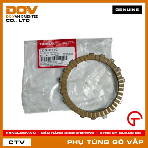 CỤM ĐĨA MA SÁT LY HỢP MÃ PHỤ TÙNG 22208KYZ901 — 22208KYZ901