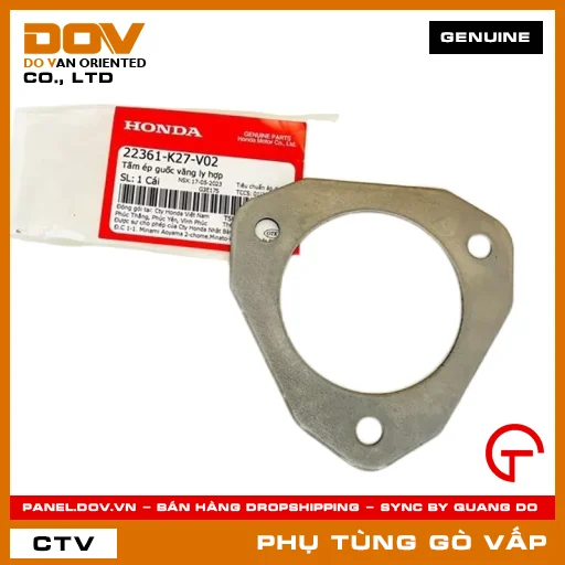 TẤM ÉP GUỐC VĂNG LY HỢP MÃ PHỤ TÙNG 22361K27V02 — 22361K27V02