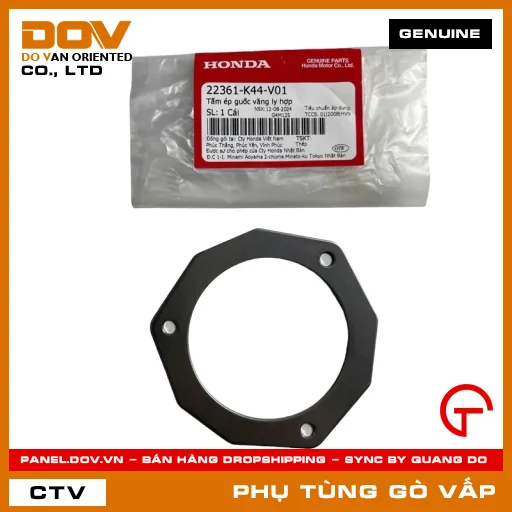 TẤM ÉP GUỐC VĂNG LY HỢP MÃ PHỤ TÙNG 22361K44V01 — 22361K44V01