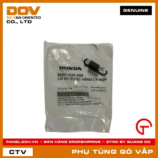 LÒ XO GUỐC VĂNG LY HỢP MÃ PHỤ TÙNG 22401K27V02 — 22401K27V02
