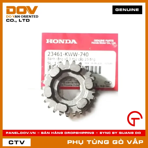 BÁNH RĂNG SỐ 3 THỨ CẤP 25RĂNG MÃ PHỤ TÙNG 23461KWW740 — 23461KWW740