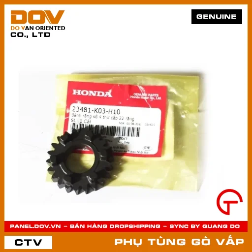 BÁNH RĂNG SỐ 4 TRỤC THỨ CẤP (22 RĂNG) MÃ PHỤ TÙNG 23481K03H10 — 23481K03H10
