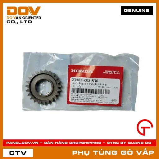 BÁNH RĂNG SỐ 4 THỨ CẤP 23 RĂNG MÃ PHỤ TÙNG 23481KRS830 — 23481KRS830