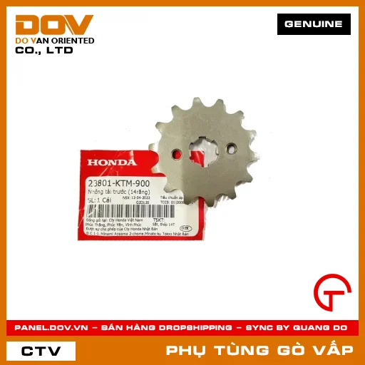 NHÔNG TẢI TRƯỚC (14RĂNG) MÃ PHỤ TÙNG 23801KTM900 — 23801KTM900