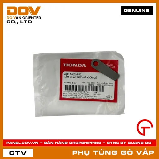 TẤM CHẶN NHÔNG XÍCH (NSD) ĐỀ MÃ PHỤ TÙNG 28117KFL850 — 28117KFL850