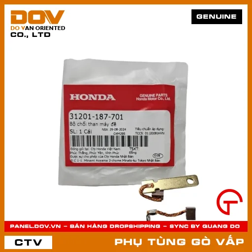 BỘ CHỔI THAN MÁY ĐỀ MÃ PHỤ TÙNG 31201187701 — 31201187701