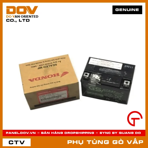 BÌNH ẮC QUY (GTZ4V 12V 3.0A) MÃ PHỤ TÙNG 31500KWWB21 — 31500KWWB21