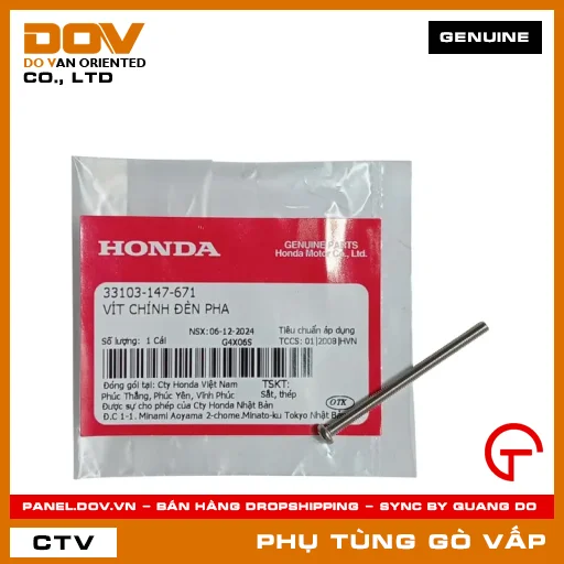 VÍT CHỈNH ĐÈN PHA MÃ PHỤ TÙNG 33103147671 — 33103147671