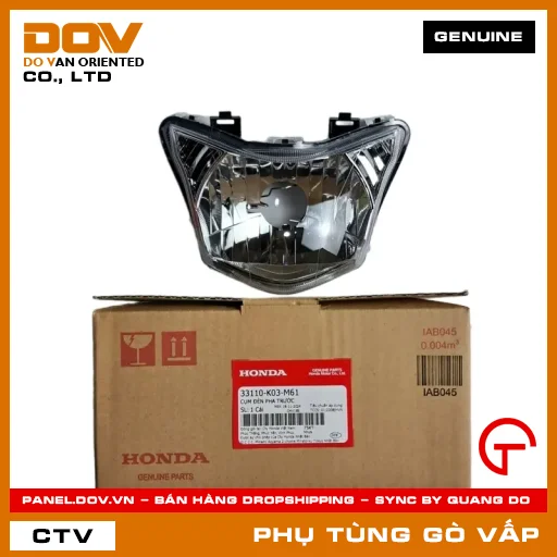 CỤM ĐÈN PHA TRƯỚC MÃ PHỤ TÙNG 33110K03M61 — 33110K03M61