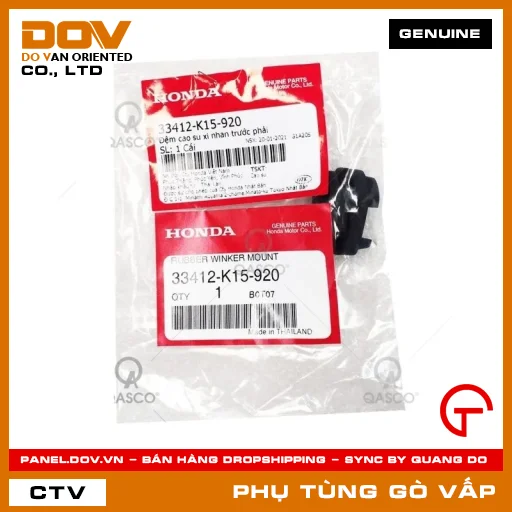 ĐỆM CAO SU XI NHAN TRƯỚC PHẢI MÃ PHỤ TÙNG 33412K15920 — 33412K15920
