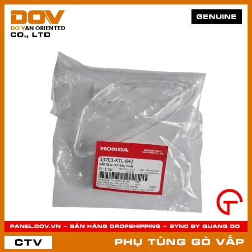 NẮP XI NHAN SAU PHẢI MÃ PHỤ TÙNG 33703KTL642 — 33703KTL642
