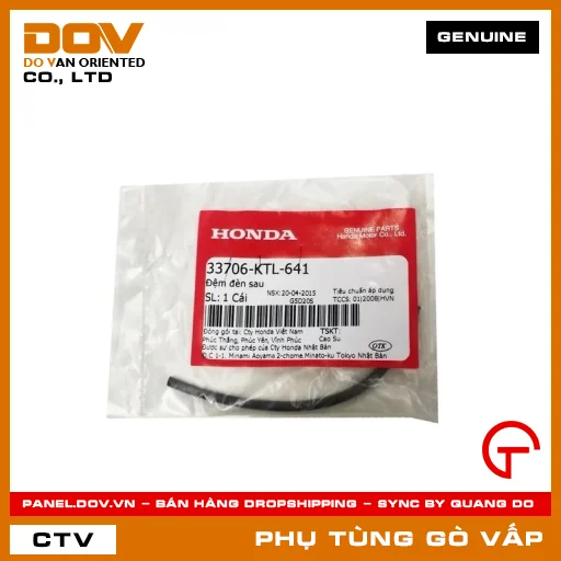 ĐỆM ĐÈN SAU MÃ PHỤ TÙNG 33706KTL641 — 33706KTL641