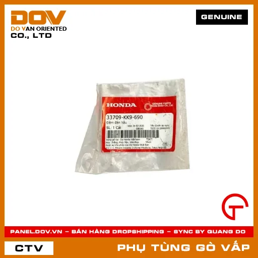 ĐỆM ĐÈN HẬU MÃ PHỤ TÙNG 33709KK9690 — 33709KK9690