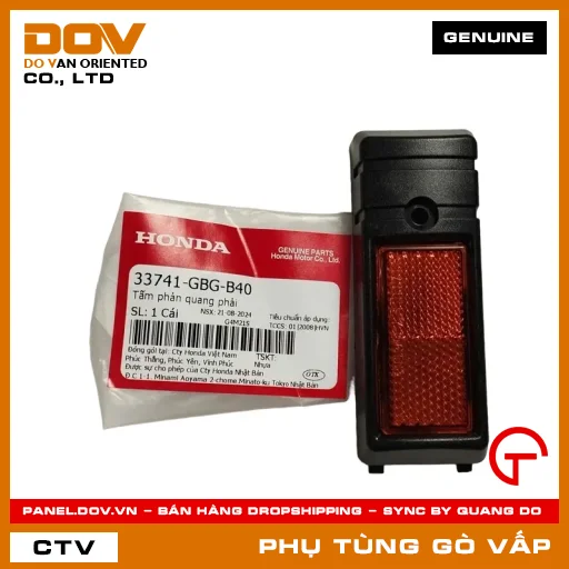 TẤM PHẢN QUANG PHẢI MÃ PHỤ TÙNG 33741GBGB40 — 33741GBGB40