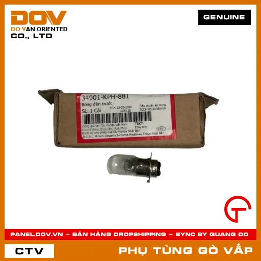 BÓNG ĐÈN TRƯỚC MÃ PHỤ TÙNG 34901KPH881 — 34901KPH881