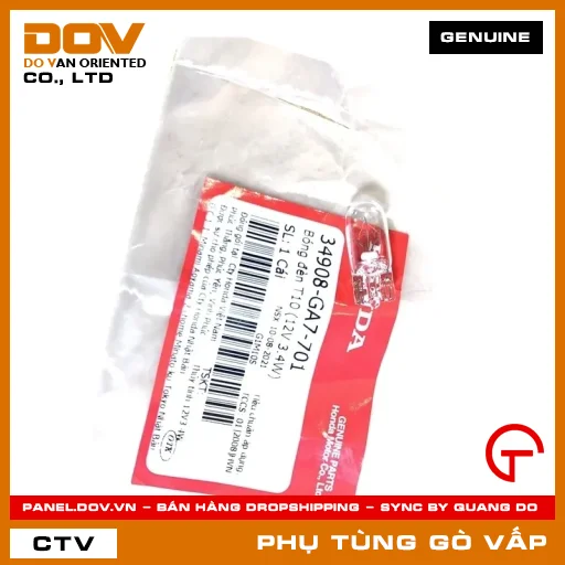 BÓNG ĐÈN T10 (12V 3.4W) MÃ PHỤ TÙNG 34908GA7701 — 34908GA7701