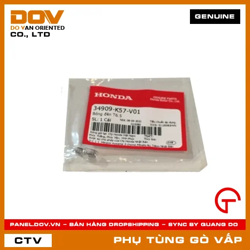 BÓNG ĐÈN T6.5 MÃ PHỤ TÙNG 34909K57V01 — 34909K57V01