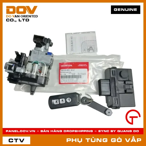 BỘ KHÓA SMART KEY MÃ PHỤ TÙNG 35010K01612 — 35010K01612