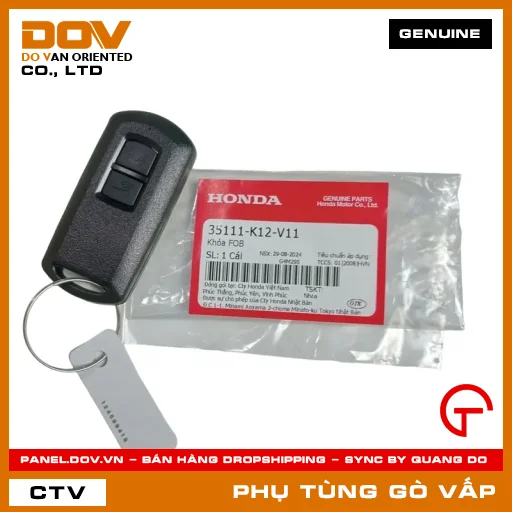 KHÓA FOB MÃ PHỤ TÙNG 35111K12V11 — 35111K12V11