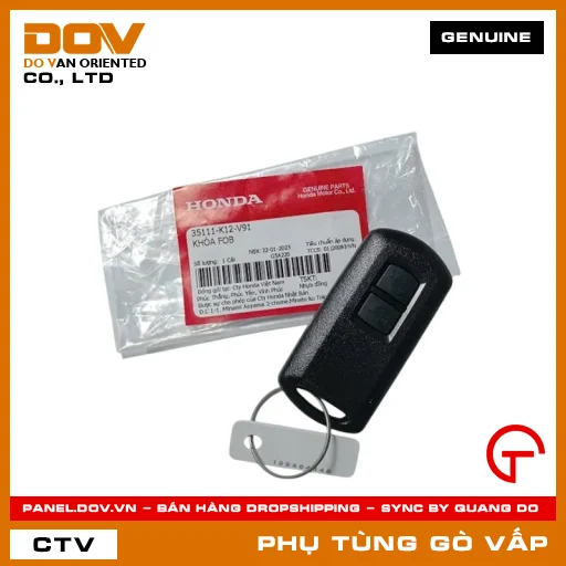KHÓA FOB MÃ PHỤ TÙNG 35111K12V91 — 35111K12V91