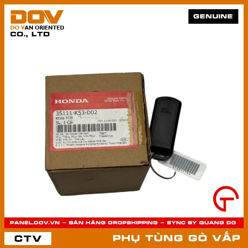 KHÓA FOB MÃ PHỤ TÙNG 35111K53D02 — 35111K53D02