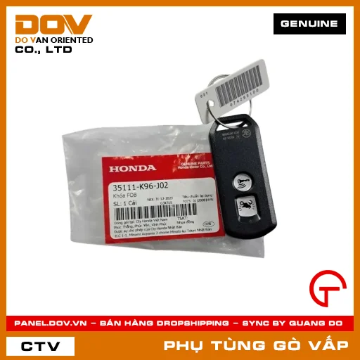 KHÓA FOB MÃ PHỤ TÙNG 35111K96J02 — 35111K96J02