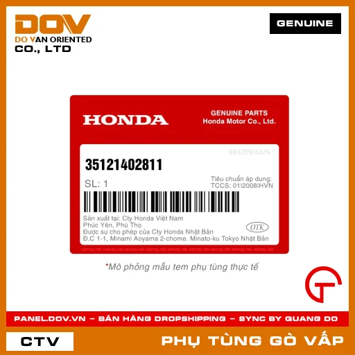 PHÔI CHÌA KHOÁ SỐ1 MÃ PHỤ TÙNG 35121402811 — 35121402811