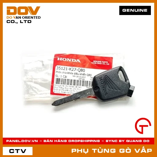 PHÔI CHÌA KHÓA ĐIỀU KHIỂN Q80 MÃ PHỤ TÙNG 35121K27Q80 — 35121K27Q80