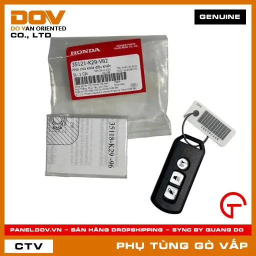 PHÔI CHÌA KHÓA ĐIỀU KHIỂN MÃ PHỤ TÙNG 35121K29V82 — 35121K29V82