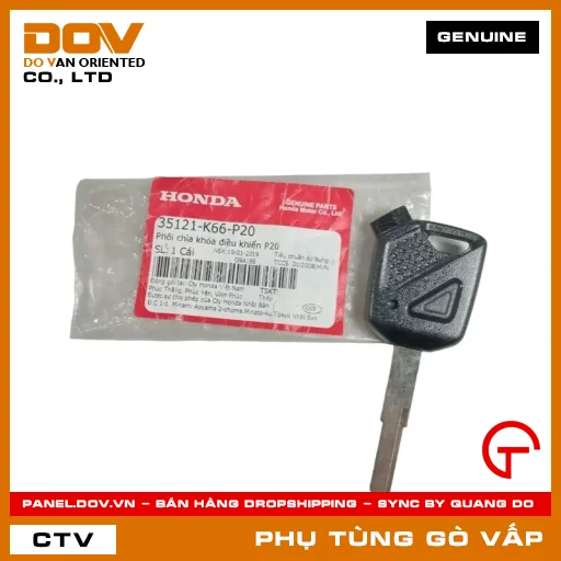 PHÔI CHÌA KHÓA ĐIỀU KHIỂN P20 MÃ PHỤ TÙNG 35121K66P20 — 35121K66P20