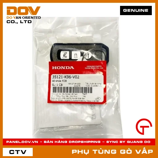 BỘ KHÓA FOB MÃ PHỤ TÙNG 35121K96V02 — 35121K96V02