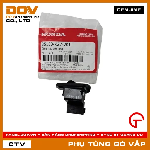 CÔNG TẮC ĐÈN PHA MÃ PHỤ TÙNG 35150K27V01 — 35150K27V01