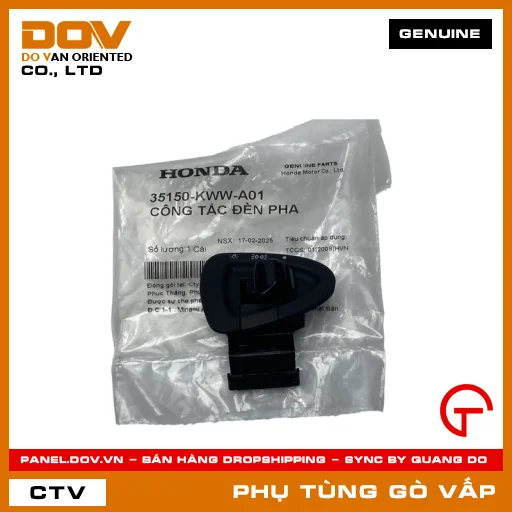 CÔNG TẮC ĐÈN PHA MÃ PHỤ TÙNG 35150KWWA01 — 35150KWWA01